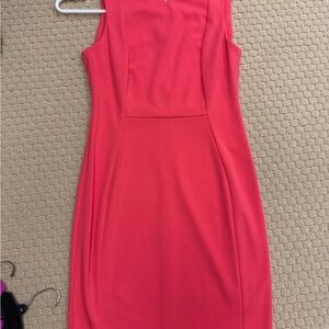 Calvin Klein Vibrant Coral Mini Dress